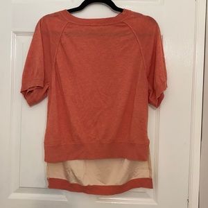 Two colored short sleeve shirt